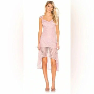 Line & Dot Revolve VALENTINA MIDI DRESS Mauve Dress Size  Large